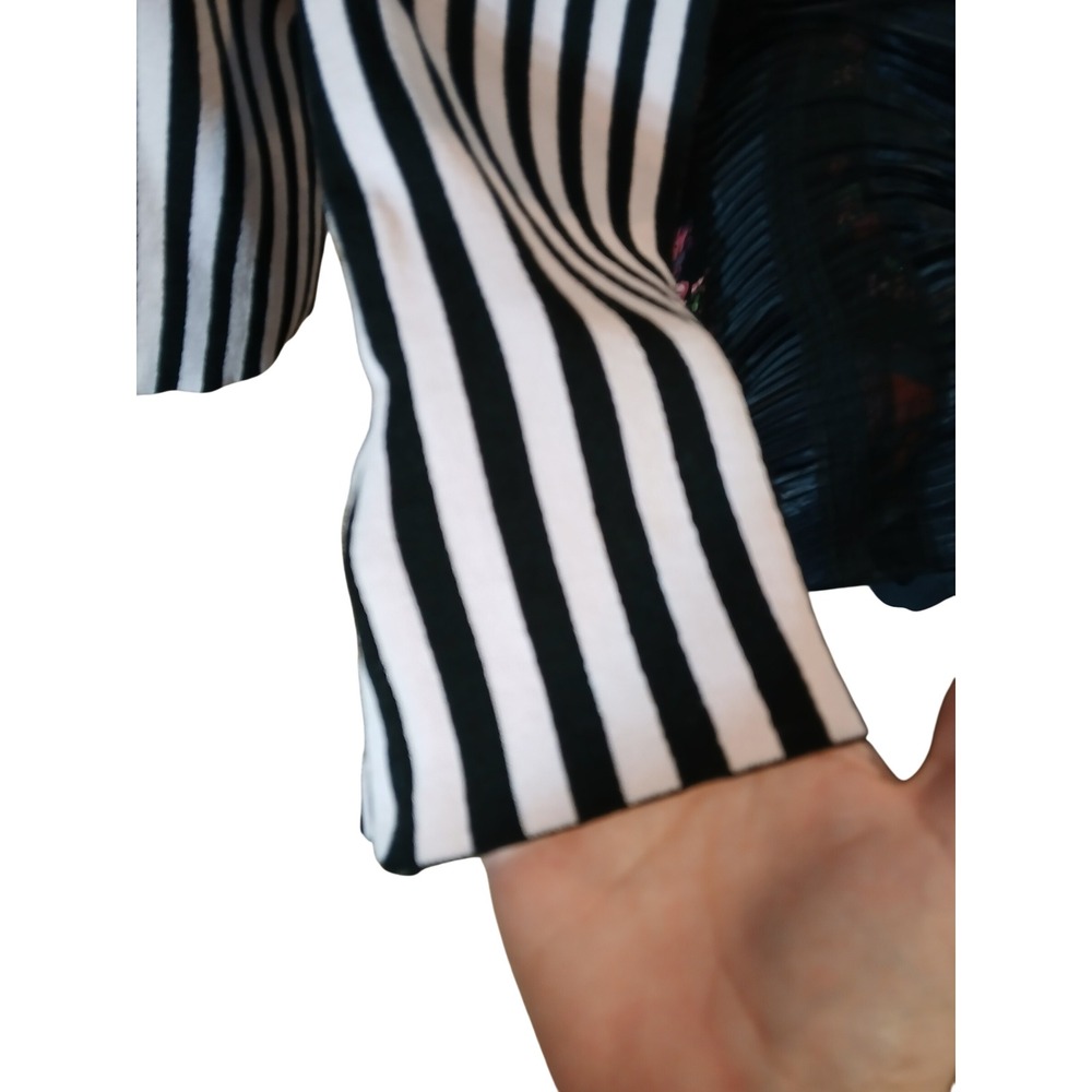 INC Womens Long Sleeve Vertical Striped Ombre Knit Sweater Top Size Med Bold - Picture 3 of 12